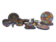 CLAUDIA MEYNELL - COLLECTION OF 20TH CENTURY HAND PAINTED CHINA PART SERVICE