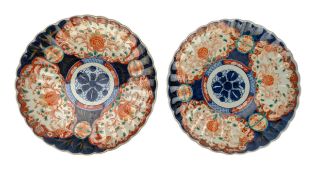 PAIR OF 19TH CENTURY JAPANESE IMARI CHARGERS