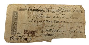 STAMFORD & RUTLAND BANK FOR WILLIAM JOHNSON & STEPHEN EATON £1