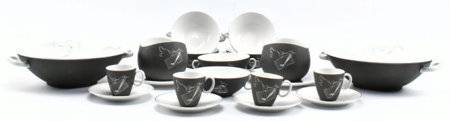 JOHANN HAVILAND FOR ROSENTHAL - RETRO MID CENTURY PORCELAIN PART DINNER SERVICE INCL. TWO TUREENS