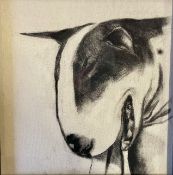 RAY RICHARDSON (B. 1964) - GREAVSIE, 1993 - CHARCOAL ON CANVAS