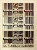 TOM PHILLIPS RA (B. 1937) - BATTERSEA BENCHES, 1982 - SIGNED LIMITED EDITION LITHOGRAPH