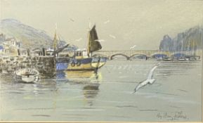 ROY STRINGFELLOW (1921-2008) - PENNYLANDS, WEST LOOE - PASTEL ON PAPER