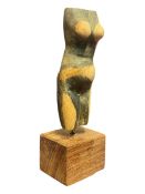 KEITH NEWSTEAD (B. 1943) - UNTITLED LIGNUM VITAE FEMALE BUST, CIRCA 2023