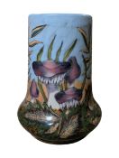 COBRIDGE STONEWARE POTTERY - C. 1999 MUSHROOM PATTERN VASE