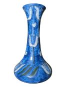 COBRIDGE STONEWARE POTTERY - 2003 ANITA HARRIS SQUATTED VASE