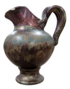 VALLAURIS, POSSIBLY MASSIER POTTERY - ART NOUVEAU LUSTRE WARE HANDLED JUG