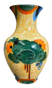 CECILIAN POTTERY BY CICELY BURTON - ART DECO HAND PAINTED CERAMIC VASE