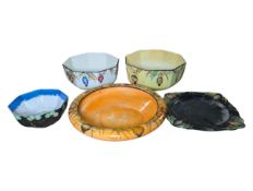 FIVE ENGLISH CERAMICS INCLUDING REGAL WARE & DUCAL WARE