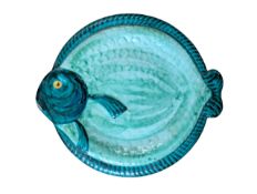 ITALIAN STUDIO POTTERY - FISH CERAMIC PLATE