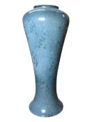 COBRIDGE STONEWARE POTTERY - TRIAL RUSKIN STYLE BLUE GLAZED VASE