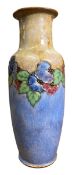 ROYAL DOULTON STONEWARE BY WINNIE BOWSTEAD - ART NOUVEAU FLORAL VASE