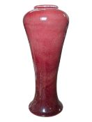 COBRIDGE STONEWARE POTTERY, CIRCA 1999 - SANG DE BOEUF STYLE RED GLAZE VASE