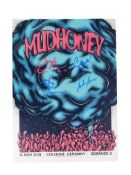 MUDHONEY (BAND) - AUTOGRAPHED POSTER