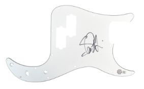 STEVE HARRIS - IRON MAIDEN - AUTOGRAPHED BASS SCRATCHPLATE - AFTAL