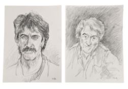 RICHARD BAZLEY (B.1962) - 'TOM CONTI' - PENCIL SKETCHES