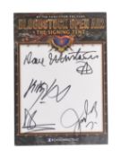 MEGADETH (METAL BAND) - FULL BAND SIGNED BOODSTOCK CARD