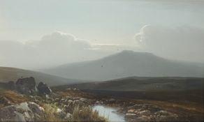 FREDERICK JOHN WIDGERY - EAST HILL FOR OKEHAMPTON MOOR - WATERCOLOR