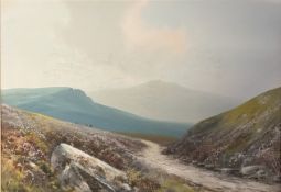 REGINALD DANIEL SHERRIN - HYNDFORD MOORS - WATERCOLOUR & GOUACHE PAINTING