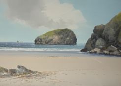 REGINALD DANIEL SHERRIN - WATERCOLOUR & GOUACHE SEASCAPE PAINTING