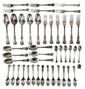 CASED EDWARD VII HALLMARKED SILVER CANTEEN OF CUTLERY