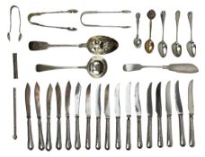 COLLECTION OF HALLMARKED SILVER FLATWARE