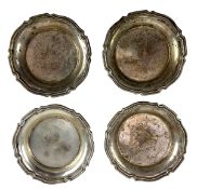 FOUR 20TH CENTURY C1960S EGYPTIAN SILVER TRINKET DISHES