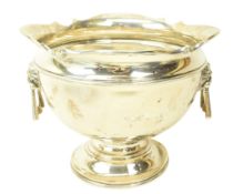 EDWARD VII HALLMARKED SILVER TWIN HANDLED BOWL