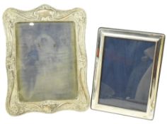 TWO 20TH CENTURY HALLMARKED SILVER PHOTO FRAMES