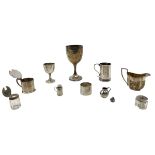 A small George III hallmarked silver tankard. Hallmarked year 1775, London. Sponsor mark rubbed.