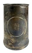 19TH CENTURY VICTORIAN HALLMARKED SILVER TANKARD