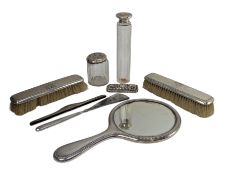 EDWARD VII HALLMARKED SILVER DRESSING TABLE VANITY SET