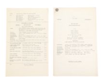 THE GOON SHOW – BBC COMEDY SHOW 1951-1960 - ORIGINAL RECORDING SCRIPT