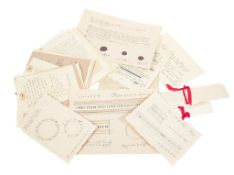 WOLF HALL (2024) - COLLECTION OF PRODUCTION PROP CROMWELL LETTERS AND SKETCHES