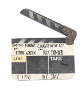 MINDER - ORIGINAL PRODUCTION USED CLAPPERBOARD- TERRY GREEN