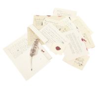 WOLF HALL (2024) - THOMAS CROMWELL - PRODUCTION PROP LETTERS AND QUILL