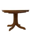 MID CENTURY MODERN DESIGN - MID CENTURY TEAK CIRCULAR DINING TABLE