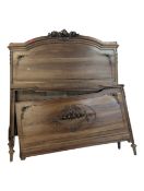EARLY 20TH CENTURY FRENCH WALNUT DOUBLE BED