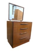 G-PLAN FURNITURE - FRESCO RANGE - MID CENTURY TEAK CHEST OF DRAWERS