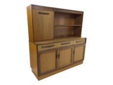 VICTOR B. WILKINS - G-PLAN FURNITURE - 1960S TEAK SIDEBOARD HIGHBOARD