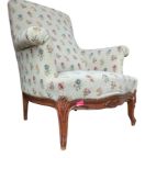 EARLY 20TH CENTURY FRENCH STYLE FAUTEUIL ARMCHAIR