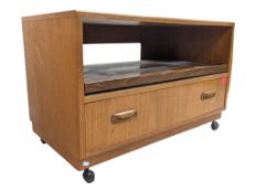 G-PLAN FRESCO - MID CENTURY TEAK WOOD LOW ENTERTAINMENT CABINET / COFFEE TABLE