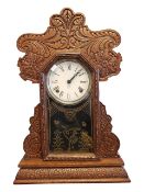 20TH CENTURY AMERICAN GINGERBREAD CLOCK MANNER OF INGRAHAM