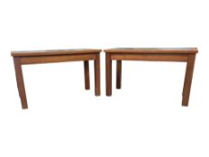 PAIR OF TWO 20TH CENTURY OAK SIDE / COFFEE TABLES