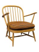 LUCIAN ERCOLANI FOR ERCOL - WINDSOR MODEL 203 - BEECH & ELM EASY ARMCHAIR