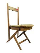 BRITISH MODERN DESIGN - MID CENTURY CIRCA 1960S TEAK & RATTAN VALET CHAIR