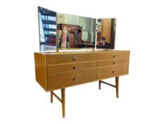 MEREDEW FURNITURE- MID 20TH CENTURY TEAK DRESSING TABLE / SIDEBOARD