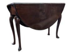 GEORGE III 19TH CENTURY MAHOGANY PAD FOOT TABLE