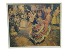 MID CENTURY JOHN FREDERICK LLOYD STEVENS OLE GITANA PRINT