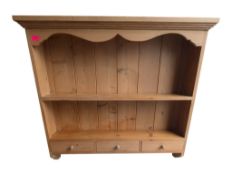 VICTORIAN REVIVAL COUNTRY PINE HANGING BOOKCASE